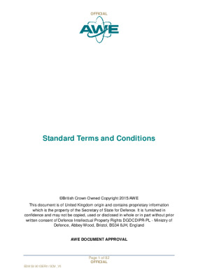 AWE standard terms and conditions