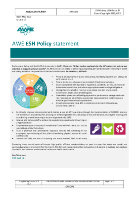 ESH Policy Statement