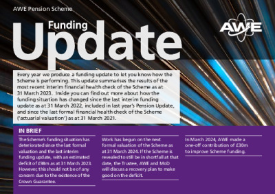 AWE Pension Scheme – Funding Update