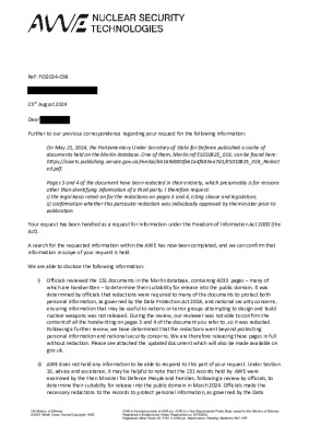 FOI Request – Document redactions