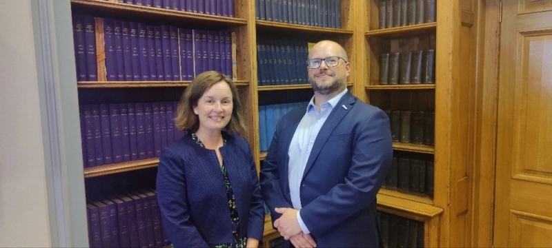 Jenny Boxwell and Dario Castiglione professional photo smiling at camera