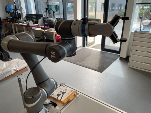 Robot arm which is AWE's first Cobot (Collaborative Robot)