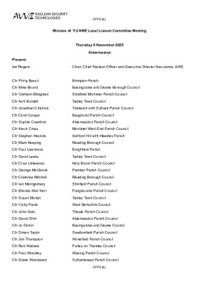 LLC 112 Meeting Minutes – 6 November 2025