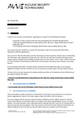 FOI Request – Fish sampling