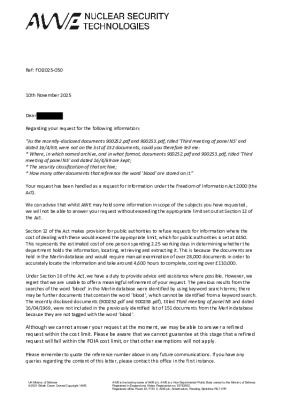 FOI Request – Archive Query